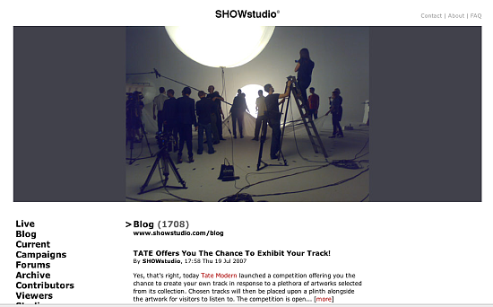 Fab Site: SHOWStudio.com 